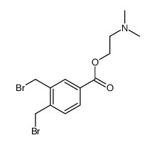 2-dimethylaminoethyl 3,4-bis(bromomethyl)benzoate structure