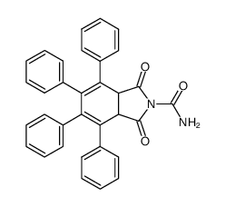 1,3-dioxo-4,5,6,7-tetraphenyl-1,3,3a,7a-tetrahydro-isoindole-2-carboxylic acid amide Structure