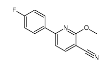 6-(4-fluorophenyl)-2-methoxypyridine-3-carbonitrile Structure