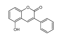 5-hydroxy-3-phenyl-chromen-2-one结构式