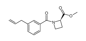 1-(3-allylbenzoyl)azetidine-2R-carboxylic acid methyl ester结构式