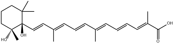 (5R,6R)-5,6-Dihydroxy-5,6-dihydro-12'-apo-β,ψ-caroten-12'-oic acid结构式