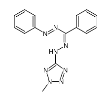 1-(2-methyl-2H-tetrazol-5-yl)-3,5-diphenyl-formazane结构式