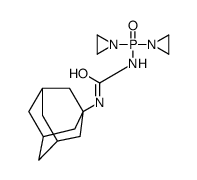 1-(1-adamantyl)-3-[bis(aziridin-1-yl)phosphoryl]urea结构式