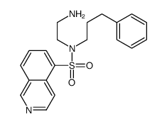 N-(2-aminoethyl)-N-(3-phenylpropyl)isoquinoline-5-sulfonamide结构式
