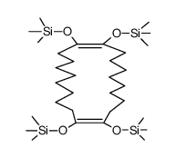 cis,cis-1,2,11,12-Tetrakis-trimethyl-siloxy-cycloeikosadien-1,11 Structure