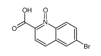 6-bromo-1-oxidoquinolin-1-ium-2-carboxylic acid结构式