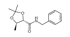(4S,5R)-2,2,5-trimethyl-[1,3]dioxolane-4-carboxylic acid benzylamide Structure