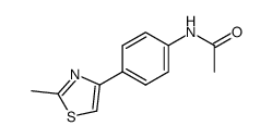 N-[4-(2-methyl-4-thiazolyl)phenyl]acetamide Structure