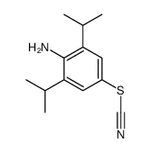 [4-amino-3,5-di(propan-2-yl)phenyl] thiocyanate结构式