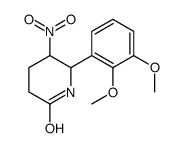 6-(2,3-dimethoxyphenyl)-5-nitropiperidin-2-one Structure