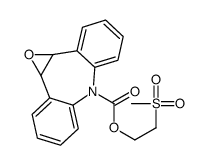 1a,10b-Dihydro-6H-dibenz(b,f)oxiren(d)azepin-6-carboxylic acid 2-(methylsulfonyl)ethyl ester Structure