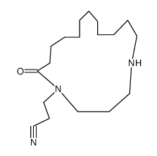 13-Aza-16-[(2-cyanoethyl)amino]hexadecanoic acid lactam结构式