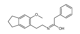 N-[2-(6-methoxy-2,3-dihydro-1H-inden-5-yl)ethyl]-2-phenylacetamide Structure