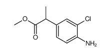 methyl α-(3-chloro-4-aminophenyl)propionate Structure