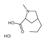 (4R)-1-Methyl-4-propyl-L-proline Hydrochloride结构式