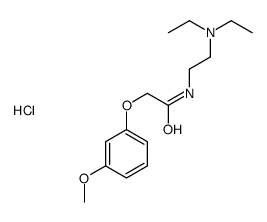 N-[2-(diethylamino)ethyl]-2-(3-methoxyphenoxy)acetamide,hydrochloride结构式
