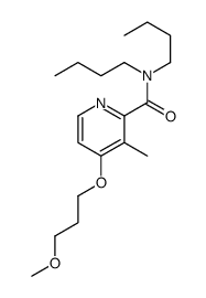 N,N-dibutyl-4-(3-methoxypropoxy)-3-methylpyridine-2-carboxamide结构式