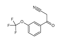 3-(TRIFLUOROMETHOXY)BENZOYLACETONITRILE结构式