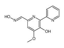 (E)-3-Hydroxy-4-methoxy-[2,2'-bipyridine]-6-carbaldehyde oxime Structure