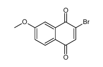 2-bromo-7-methoxynaphthalene-1,4-dione结构式