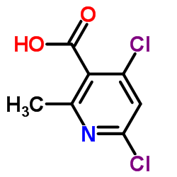 2-甲基-4,6-二氯烟酸结构式