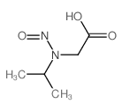 2-(nitroso-propan-2-yl-amino)acetic acid structure