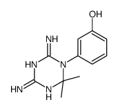 3-(4,6-diamino-2,2-dimethyl-1,3,5-triazin-1-yl)phenol结构式