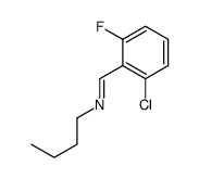 N-butyl-1-(2-chloro-6-fluorophenyl)methanimine Structure