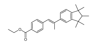 2-(1,1,2,3,3-pentamethyl-indanyl-5)-1-(E)-(4-carbethoxy-phenyl)-propene Structure