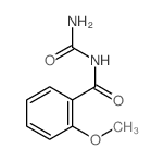 N-carbamoyl-2-methoxy-benzamide结构式