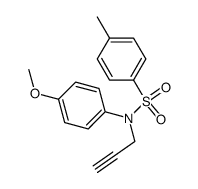 N-(4-methoxyphenyl)-4-methyl-N-(prop-2-ynyl)benzenesulfonamide Structure
