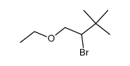 2-bromo-1-ethoxy-3,3-dimethylbutane Structure
