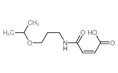 (Z)-3-(3-propan-2-yloxypropylcarbamoyl)prop-2-enoic acid结构式