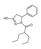 5-phenyl-1-(2-propylpentanoyl)pyrazolidin-3-one Structure