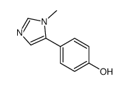 4-(1-METHYL-5-IMIDAZOLYL)PHENOL structure