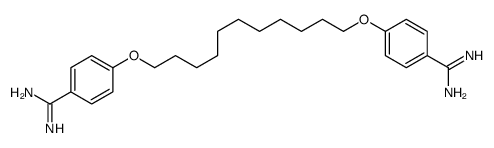 4-[11-(4-carbamimidoylphenoxy)undecoxy]benzenecarboximidamide Structure