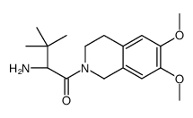(2S)-2-amino-1-(6,7-dimethoxy-3,4-dihydro-1H-isoquinolin-2-yl)-3,3-dimethylbutan-1-one结构式