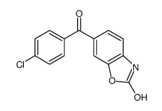 6-(4-chlorobenzoyl)-3H-1,3-benzoxazol-2-one结构式