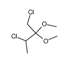 1,3-Dichloro-2,2-dimethoxybutane Structure