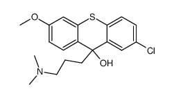 2-chloro-6-methoxy-9-(3-dimethylaminopropyl)thioxanthene-9-ol Structure