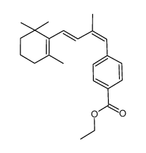 (1Z,3E)-1-(4-carboethoxyphenyl)-2-methyl-4-(2,6,6-trimethyl-1-cyclohexen-1-yl)-1,3-butadiene Structure