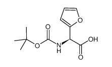 (S)-TERT-BUTOXYCARBONYLAMINO-FURAN-2-YL-ACETIC ACID structure