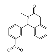 2-methyl-1-(3-nitrophenyl)-1,4-dihydroisoquinolin-3-one结构式