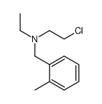 2-chloro-N-ethyl-N-[(2-methylphenyl)methyl]ethanamine结构式