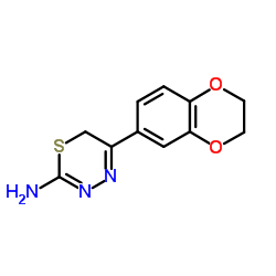 5-(2,3-Dihydro-1,4-benzodioxin-6-yl)-6H-1,3,4-thiadiazin-2-amine结构式