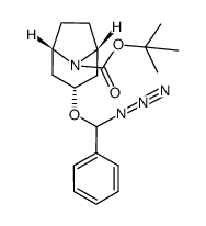 3α-(1-azidobenzyloxy)-8-azabicyclo[3.2.1]octane-8-carboxylic acid tert-butyl ester Structure