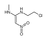 1-N'-(2-chloroethyl)-1-N-methyl-2-nitroethene-1,1-diamine结构式
