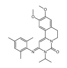 9,10-dimethoxy-3-propan-2-yl-2-(2,4,6-trimethylphenyl)imino-6,7-dihydropyrimido[6,1-a]isoquinolin-4-one Structure