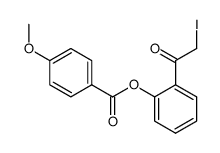 2-(2-iodoacetyl)phenyl 4-methoxybenzoate结构式